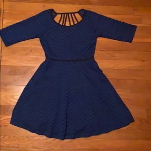 Blue Lace Holiday Dress